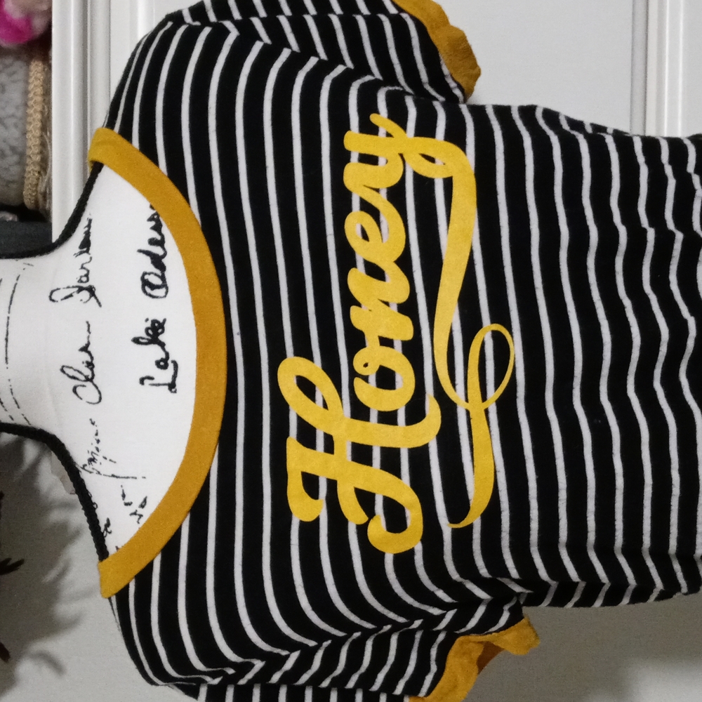 Honey Logo stripped shirt